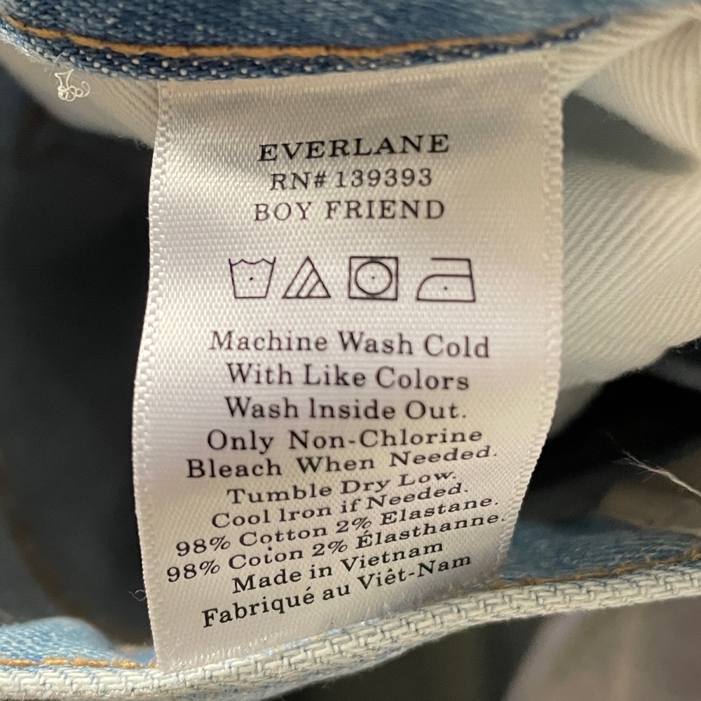 🏝️ Everlane Jeans 26 Regular Medium Wash - Picture 4 of 4